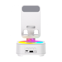Support de téléphone portable réglable 360 ° Otable Angel HD stéréo son haut-parleur sans fil fonction de charge support de téléphone en métal