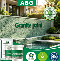 Peinture acrylique aqueuse non-calcaire pour pierre, revêtement décoratif effet granit pour la décoration des murs extérieurs des entrepôts logistiques