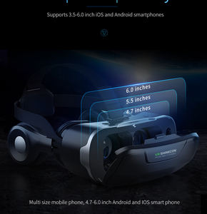 Offre Spéciale OEM ODM adulte <span class=keywords><strong>VR</strong></span> lunettes de jeu gagner Android <span class=keywords><strong>iPhone</strong></span> support pour téléphone portable 4.7-6.53 pouces casque boîte G02ED pour Android - Product Image 2