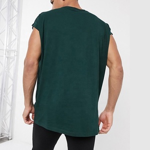 JL0806B OEM senza maniche Muscle <span class=keywords><strong>lino</strong></span> <span class=keywords><strong>T</strong></span>-<span class=keywords><strong>shirt</strong></span> da <span class=keywords><strong>uomo</strong></span> tinta unita Casual tinta unita a manica corta allentata per gli uomini - Product Image 3