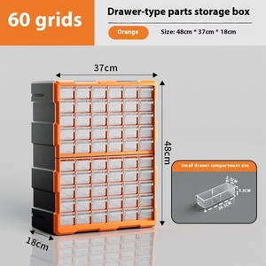 Choice Fun Multi-Grid Plastic PP Caja de herramientas apilable Organizador de oficina rectangular <span class=keywords><strong>para</strong></span> <span class=keywords><strong>almacenar</strong></span> convenientemente <span class=keywords><strong>tornillos</strong></span> y hardware - Product Image 4