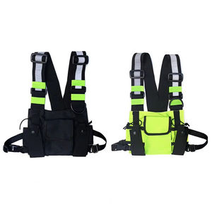 Functionele tactische borsttas voor heren, modieus <span class=keywords><strong>bullet</strong></span> hip hop <span class=keywords><strong>vest</strong></span>, streetwear tas, heuptas, unisex zwarte chest rig tas - Product Image 3