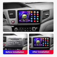 9 pouces Carplay multimédia voiture vidéo android 2 + 32GB navigation WIFI lecteur dvd de voiture pour Honda Civic 2012-15