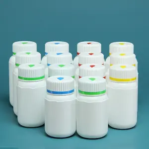 Nhà Máy Bán Hàng Trực Tiếp Miệng Rộng Rỗng Nhựa 100Ml 150Ml 200Ml 250Ml HDPE Dược Phẩm Pill Chai Với Con Bằng Chứng