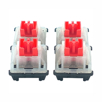 Interrupteurs mécaniques pour clavier Tecsee UHMWPE, boîtier supérieur en nylon, interrupteurs linéaires à tige Flame Pom, interrupteurs mécaniques pour clavier d'usine