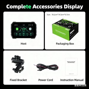Écran de navigation GPS WiFi Keykeer 5 pouces avec Carplay, adaptateur portable <span class=keywords><strong>Android</strong></span> <span class=keywords><strong>Auto</strong></span>/Moto, prix bas, vente chaude - Product Image 5