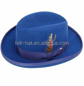 Formal 100% Lana Fieltro <span class=keywords><strong>Homburg</strong></span> Sombreros Hombres Sombreros - Product Image 3