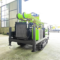 Foreuse hydraulique portable tout-en-un pour puits d'eau, machine de forage de puits profonds avec moteur diesel Caterpillar