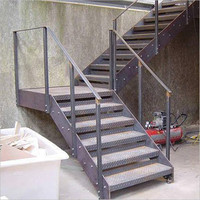 DAIYA plate-forme en métal escaliers d'escalier en fer forgé intérieur de roulement en acier