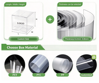 Emballage en blister transparent en PET PVC, boîte pliable jetable thermoformée sous vide pour la présentation de cadeaux et d'artisanat
