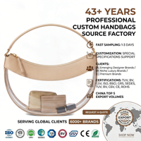 Sac rond en PVC beige et transparent, élégant et luxueux, sac à main à bandoulière, chic au quotidien, sac à main pour femmes, OEM personnalisé