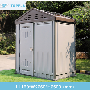 <span class=keywords><strong>Comprar</strong></span> directo de fábrica de China fabricante TOPPLA marca cobertizo modular cobertizos de vinilo de plástico y almacenamiento de cobertizos de plástico almacenamiento al aire libre - Product Image 2