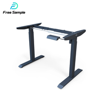 Rehausseurs de bureau assis-debout Yz White, bureau debout à double moteur, bureau d'ordinateur réglable en hauteur