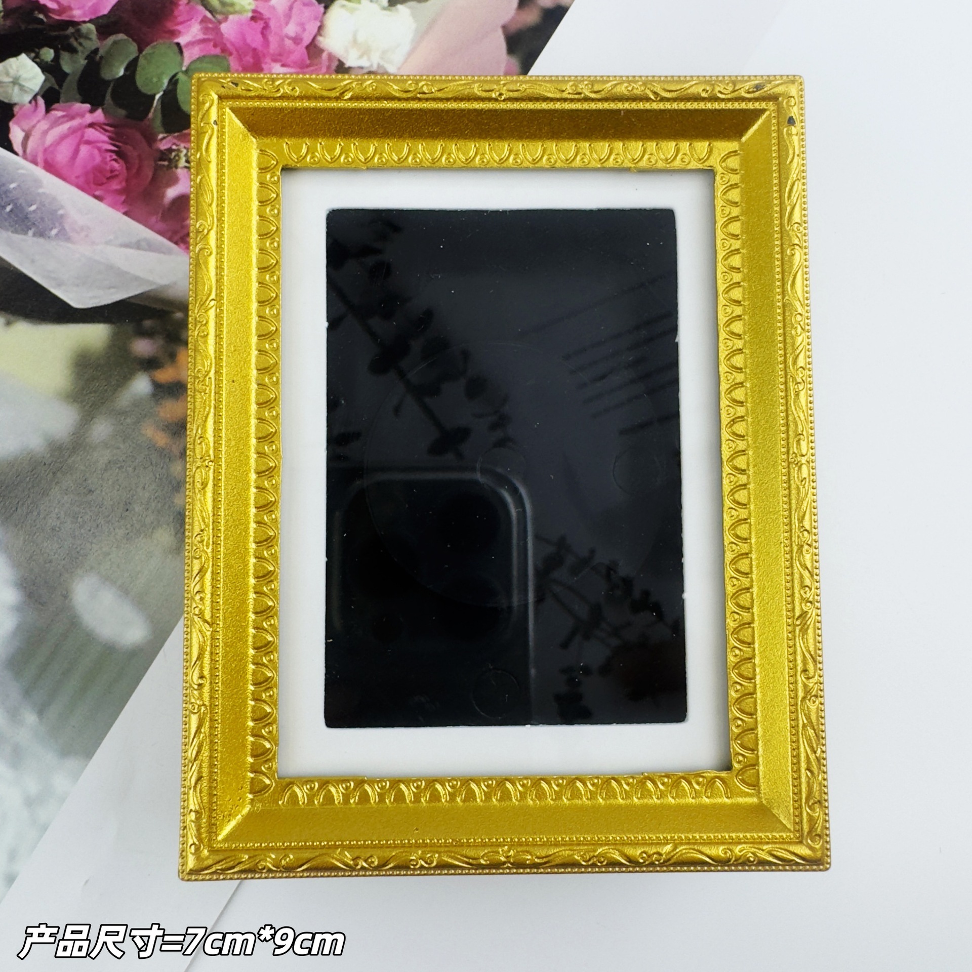 Cadre photo doré classique de style européen