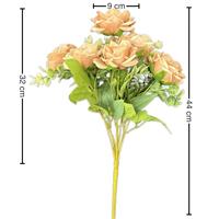 Fleurs artificielles d'hortensia effet naturel 9 cm, pétales complets, pour centres de table de mariage et bouquets luxueux