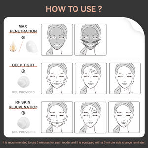 Strumento di pulizia dei pori Anti-Acne per la cura della pelle del viso con onde di collagene portatile per trattamenti personali per gli occhi - Product Image 5