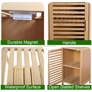 Gabinete <span class=keywords><strong>de</strong></span> Almacenamiento <span class=keywords><strong>de</strong></span> Bambú Natural Ecológico SYT, Resistente a la Humedad, Robusto, <span class=keywords><strong>para</strong></span> <span class=keywords><strong>Toallas</strong></span>, <span class=keywords><strong>para</strong></span> <span class=keywords><strong>Baño</strong></span>, Dormitorio, Uso en Hoteles - Product Image 5
