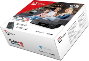 Receptor de <span class=keywords><strong>TV</strong></span> Digital Terrestre y Satélite <span class=keywords><strong>Tele</strong></span> System DVB-T/T2 DVB-S/S2 HEVC HDR10 HLG 2025 TS4020 PRO con Decodificador y Control Remoto Único - Product Image 5