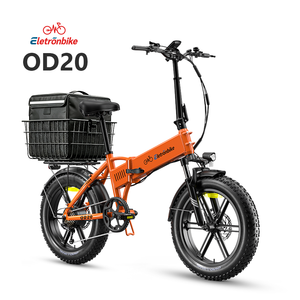 Fábrica España bicicleta plegable aluminio 20 pulgadas luz LED compatible con caja de reparto batería 48V13Ah - Product Image 1