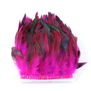 Großhandel 15-20 cm Hahnenfedern-Borte mit natürlichem Muster für Karnevalskostüme, Partydekorationen und Bekleidungsanwendungen - Product Image 2