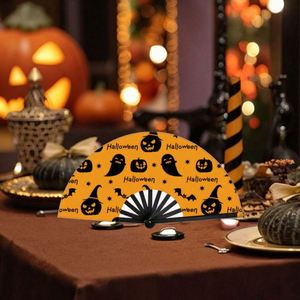 Grand éventail pliant en plastique pour hommes et femmes, idéal pour les soirées de musique électronique, les spectacles, style japonais, en tissu. - Product Image 3