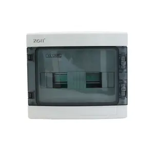 ZOII HA 4/8/12/18/24 Ways IP65 Waterproof Distribution Box Wall Fix Mounting AC DC Solar PV System MCB Junction Box