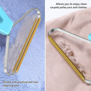 Rasoir anti-poils double face en silicone pour vêtements, tapis et tissus – Nettoyeur de pulls et dépoussiéreur de tissus - Product Image 6