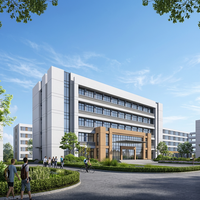 Edificio Comercial de Estructura de Acero Moderna, Construcción Prefabricada
