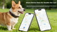Collier de localisation GPS pour chiens et chats avec fonctions anti-perte et anti-évasion, suivi en temps réel via Beidou