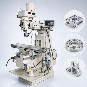 Universal <b>New</b> Condition Industry Automatic Variable Speed Turret Milling Machine Vertical Knee Mill for Tool Room and Metal Work - Product Image 1