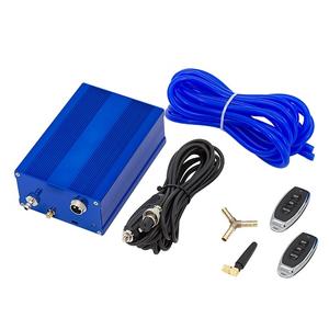 1 Paar Universele 2/2.5/3 Inch Uitlaatdemper Enkele Inlaat Dubbele Uitlaat H Type Vacuüm Demper Pomp Uitsparing Klepbediening Sets L & R - Product Image 2