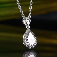 Bijoux fins, pendentif collier en rubis de Mozambique naturel non chauffé de 0,31 ct, couleur sang de pigeon, or 18 carats, bijoux en pierres précieuses pour femmes