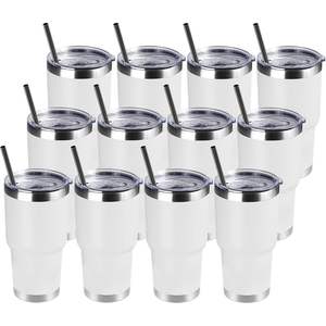 Vaso de 30 oz, acero inoxidable, aislado al vacío con tapa MagSlider, Rojo - Product Image 5