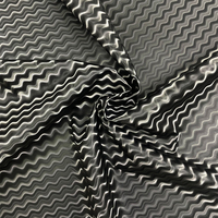 Cuir synthétique semi-PU gaufré à motif rayé ondulé 3D 5D pour sièges de moto