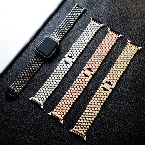 Apple için kazan-kazan paslanmaz çelik Metal petek saat kayışı bilezik izle Ultra 2 bant 49mm için Iwatch serisi 10 42mm 46 mm - Product Image 4