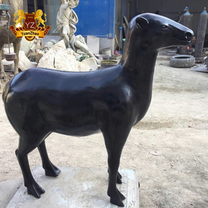 Estatua de Oveja de Fibra de Vidrio de Tamaño Real, Escultura de Animal Simulada Realista, Modelo de Cabra Personalizado para Jardín, Parque, Granja, Temática - Product Image 4
