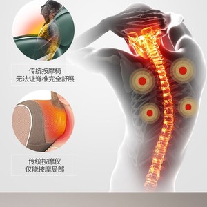 Massage <b>Bed</b> Electric 3D Spinal Roller With Heated Jade Stones For Neck And Back Massage Foldable Pu Leather Body Massager - Product Image 2