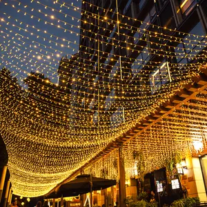 Hot Sale Waterproof Party Wedding Garden Decoration Fairy Light Christmas Tree Led Curtain Outdoor String Lights
