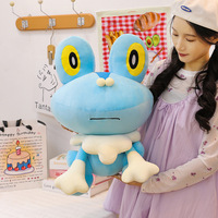 Peluche tendance en forme de grenouille, mignonne, en fourrure moelleuse, jouet en peluche doux, ornement, prix pour machine à griffes, cadeaux d'affaires