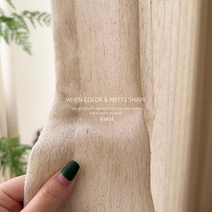Nuovo lusso di qualità di lino puro legno naturale colore Hotel stile moderno soggiorno <span class=keywords><strong>tende</strong></span> <span class=keywords><strong>trasparenti</strong></span> - Product Image 3