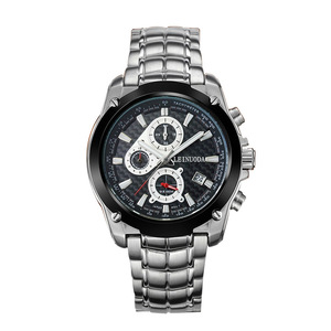 Reloj deportivo multifuncional de acero inoxidable para hombre con calendario, seis manecillas y resistencia al agua. - Product Image 2