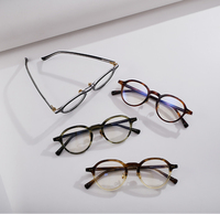 Venta al por Mayor de Monturas Ópticas de Acetato con Logotipo Personalizado, Gafas Redondas Estilo Panto, Fabricante Chino de Gafas de Alta Calidad con Filtro de Luz Azul