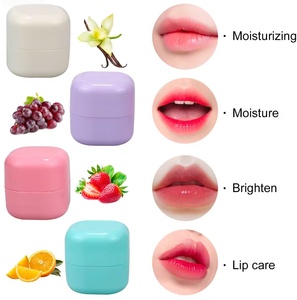 Wholesale Round Ball <b>Lip</b> Balm (<b>Cream</b>) 4 Colors Fruit Flavor Mineral Natural Sunscreen Moisturizing Beauty Makeup Repair <b>Lip</b> Care - Product Image 4