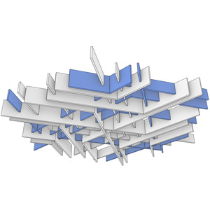 Paneles Acústicos Ignífugos de Fibra de Poliéster Ecológicos con Diseño Visual 3D Kustar E para Uso en Hoteles y Escuelas, Tamaño Personalizado, 108 Colores - Product Image 1