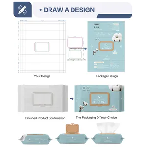 2024 Natural Organic Baby Wipes Biodegradable Water Wet Wipe For Baby Sensitive Skin