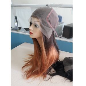 Offre Spéciale 2025 Perruque frontale 100% Extensions de cheveux humains vierges vietnamiens Belle perruque droite en os en orange - Product Image 1