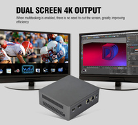 Vente directe d'usine Mini PC Intel N100 double NIC avec 16G/512G Win10 WIFI6 OEM NUC Ordinateur de poche Gamer PC Prise AU/US Neuf