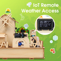 Kit de maison intelligente bricolage Robotlinking ESP32 projets d'automatisation de démarrage Kit de robot électronique de maison en bois