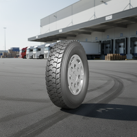 Pneu de camion RLB200+ pour essieu motric, bande de roulement directionnelle agressive pour une traction maximale et une bande de roulement extra large pour une longue durée de vie
