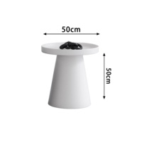 Zayshine Italien Minimaliste Base En Métal Appartement Table Basse Cercle Salon Meubles Ensemble Simplicité Simple Théière